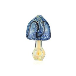 Colorful Mushroom Shape Pipes Art Pyrex Thick Glass Smoking Dry Herb Tobacco Filter Handmade Handpipes Portable Decorate Innovative Design Cigarette Holder DHL