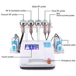 slimming machine 6 in 1 BIO 40k radio frequency ultra cavitation lipolaser Beauty Salon Equipment