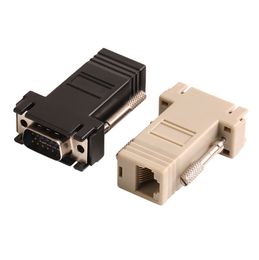 VGA Converter Connector Extension Extender Cord Male or Female To Lan Cat5 Cat5e RJ45 Ethernet Adapter for PC Laptop