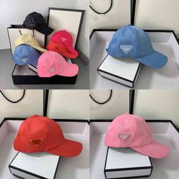 9 Color Baseball Cap Designers Triangle s Womens Mens Fashion Fitted Hat Women Luxurys p Sport Casquette Visors D2205073z w3
