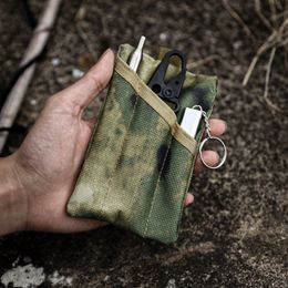 5pcs Coin Purses Women Men Portable Camouflage EDC Multifunctional Waterproof Tool Storage Bag