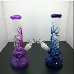 Smoking Pipe Travel Tobacco hookh bowls Luminous Coloured glass thickened glass bongs hookah
