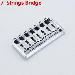 1 Set 7 Strings Electric Guitar Fixed Bridge Stainless Saddle / Steel Plate Chrome guitar electric