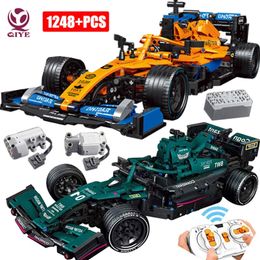 McLarened Technical RC Racing Vehicle Building Blocks City Sports Car Bricks Assembly MOC Toys Gifts For Aldult Boys 220715