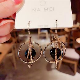 Rhinestone Hoop Earrings Shine Crystal Hollow Gold Colour Round Circle Earring For Women Wedding Jewellery Gift GC1274