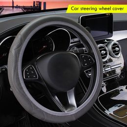 Steering Wheel Covers Car Cover Waterproof Leather Soft Grip Anti Slip Automotive Protector Replacement CoverSteering