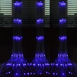 Strings Running Water Lights 640 LED Bulbs 6 3m Curtain Light Christmas Ornament Fairy Wedding Flash Waterproof LightLED