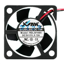 RDL3010S5 5V 0.12A 3010 3CM two-wire miniature silent cooling fan