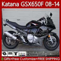 Bodywork For SUZUKI KATANA GSXF 650 GSX-650F GSX650F GSXF650 2008 2009 2010 2011 12 13 14 120No.88 GSX 650F Gloss black GSXF-650 08 09 10 11 2012 2013 2014 OEM Fairings