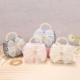 Korean Style Kids Pures and Bags 2022 Cute Little Girls Princess Flower Crossbody Bag Kawaii Baby Party Purse Tote Gift