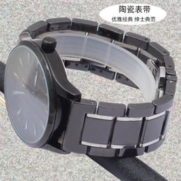 Watch Bands Ceramic Band For Huawei GT 2 Strap Watchband Smart 18mm 20mm 22mm Stainless Bracelet Luxury Black Hele22