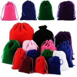 11 Colour Flannelette bundle bag Jewelry-gift Storage Bags Jewellery packaging pocket Drawstring-bag by sea T9I001924