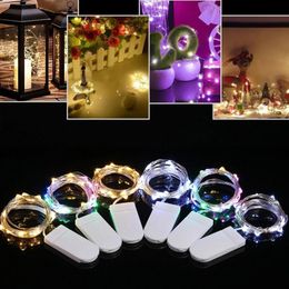 Strings Waterproof Fairy Light CR2032 Battery Power LED Mini Christmas Copper Wire String For Wedding Xmas Garland PartyLED