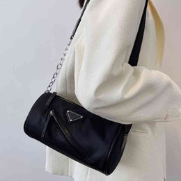 Handbags 70% Off 2022 new nylon cloth bag women's texture sling one shoulder oblique span small round summer versatile trendy cool purses