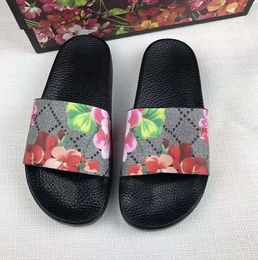 2022 Designer Slipper Men Women Sandals with Correct Flower Box Dust Bag Shoes tiger snake print Slide Summer Wide Flat size 35-45