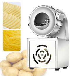 Stainless steel vegetable slice shredding machine for kitchen canteen vegetable fruit electric vegetable cutter 180w