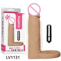 Strapon Dildo Penis Ring Vibrator TPE Ultra Soft Strap on Double Penetration Anal Toys Vibrating Dildos with Cock sexy