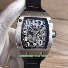 8 Style Top Quality Watches 38mm x 48mm RM67-01Ti Extra Flat Skeleton 18k Rose Gold Sapphire Glass Transparent Mechanical Automatic Mens Watch Men's Wristwatches