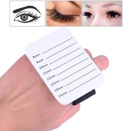 False Eyelashes Acrylic Lash Pallet Eyelash Extensions Tile Palette With Belt Adhesive Glue Ceramic Holder ToolFalse