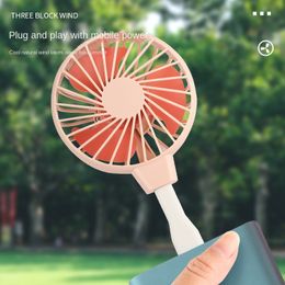 New Mini Fan USB Powered Portable Cooling Fan Cute Fan Travel Outdoor Indoor Summer Computer Power Supply Standing Fan Gift For Girl Friend Birthday Present