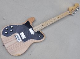 Left Hand 6 Strings Natural Wood Colour Ash Electric Guitar with Maple Fretboard