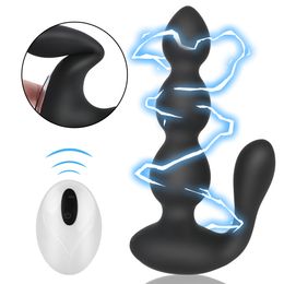 Anal Vibrator Wireless Remote Control sexy Toys for Men Butt Plug Vibrating Beads Male Prostate Massager Adult Products