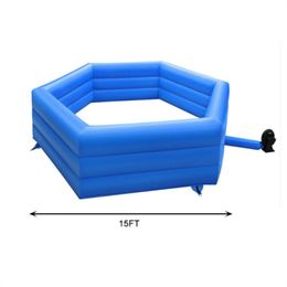 Continuously Inflating PVC Inflatable Toy Play Fence Shelters Fences Line Amusement Bumper Inflatable Gaga Ball Pit For Kids Indoor Outdoor Fun
