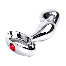 Butt Plug Metal Anal Hook Hole Ring Dilator Beads G-spot Massage Prostate For Female Male Masturbation sexy Toys L1