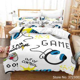 Gamepad Comforter Cover r Bedding Set Teens Video Duvet for Youth Kids Boys Modern Controller Bedspread