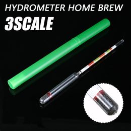 Triple Scale Hydrometer Home Self-brewed Hydrometer Wine Beer Cider Alcohol Testing Making Measuring Tool