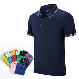 Men's Polos Shirt Short Sleeve Work Clothes Custom Lapel T-shirt For Men And Women Loose Summer Embroidery Printed Word LogoMen's
