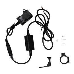 Car Organizer Motorcycle Handlebar 5V 3.1A Dual USB Phone Charger Socket Switch Waterproof