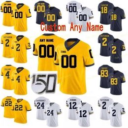 Thr NCAA College Jerseys Michigan Wolverines 6 Cornelius Johnson 29 Glasgow 81 Zach Gentry 50 Chase Winovich Custom Football Stitched