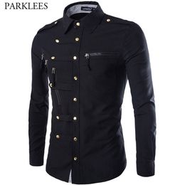 Brand Men Shirt Fashion Design Mens Slim Fit Cotton Dress Stylish Long Sleeve s Chemise Homme Camisa Masculina 220323