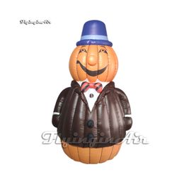 Wearable Inflatable Pumpkin Monster Model Halloween Costume Adult Walking Blow Up Mr Pumpkin Suit For Hallowmas Event