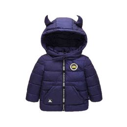2-8 Year Children Winter Jackets Baby Girls Cotton Quilted Jackets Kids Boy Cute Jacket Warm Outerwear Autumn Casual Clothing J220718