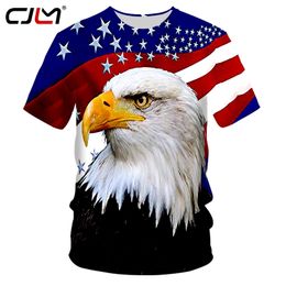 Summer Fashion Custom Streetwear 3D Eagle Full Body Print ONeck Tshirt Big Size 5XL Dropship 220623