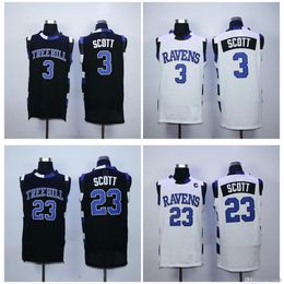 Na85 Top Quality 1 3 The Film Version of One Tree Hill Lucas Scott 23 Nathan Scott jersey Double Stitched College Basketball Jerseys Size S-XXL