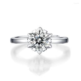 Wedding Diamond Rings 100% D Color Moissanite For Women With Certificate Free Size Kenn22