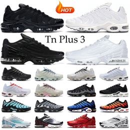 Outdoor Shoes&sandals Hotsale Tn Plus 3 Running Shoes Men Women Triple White Black Barely Volt Terrascape Green Laser Blue Wolf Grey Mens Trainers Sneakers