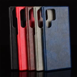 High Quality PU Leather Hard Case for Samsung Galaxy S22 S20 Ultra S10 Lite S9 Plus S21 FE Back Cover