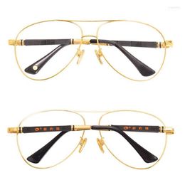 Fashion Sunglasses Frames Vazrobe Gold Eyeglasses Male Oversized Glasses Men Luxury Design Large Spectacles For Receipt Eyewear Seae22