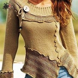 Vintage Sweater Women Knitted Long Sleeve Sweaters for women Tops Fall Winter Clothes Women Pullover Jumper Woman Sweaters 201225