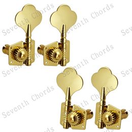 A Set 4 Pcs Open Gear Opened Bass String Tuners Tuning Pegs Keys Machine Heads for Electric Bass Guitar