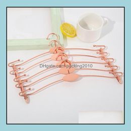 Hangers Racks Clothing Housekee Organisation Home Garden Non-Slip Underwear Rack Metal Hanger Rose Gold Store Dhncg