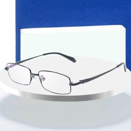 Fashion Sunglasses Frames Full Rim Pure Titanium Eyeglasses Frame For Men Optical Glasses Prescription Eyewear Spectacles 9867 Alloy FrameFa