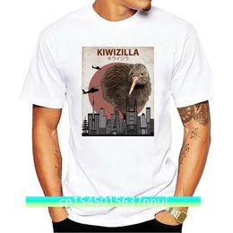 Fashion 100% cotton Kiwizilla Funny Kiwi TShirt Zealand Bird Lovers Gift Tee shirt 220702