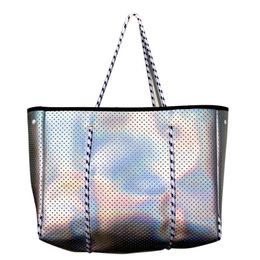 Evening Bags BEACH Luxury Shiny Bag Casual Tote Shoulder Women Leather Handbag Travel Shopping Female Large Light