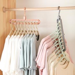 Hangers & Racks Multifunctional Folding Storage Hanger Clothes Multi-Port Magic Plastic Creative Convenient Garment Drying Rack Tool