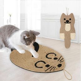 Cat Toys 1Pcs Sisal/EVA Protecting Furniture Care Scratcher Board Scratching Post Mat Pet Bed Mats Mouse/Cat Nature Colour